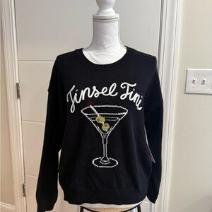 Jinsel Fini Black Sweater - Women’s Crew Neck